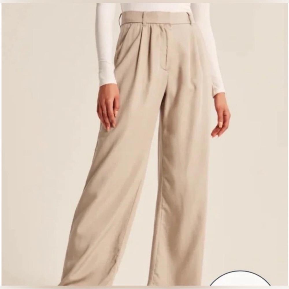Abercombe tailored lightweight drapey wide leg pant